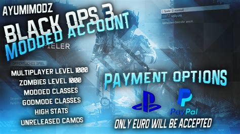 Log in to the Game <b>Account</b> and verify description 4. . Bo3 modded account ps4 free